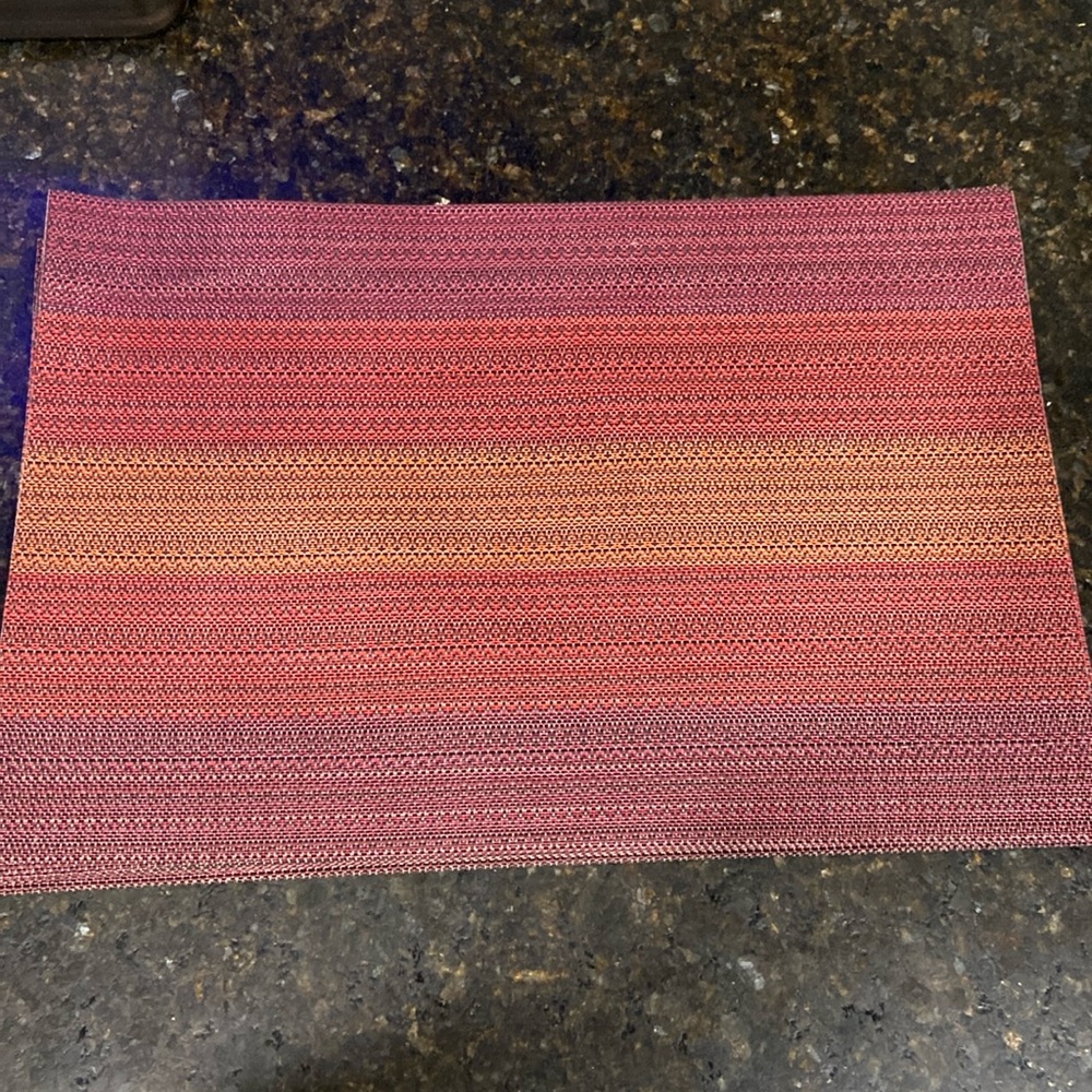 Set of 6 Woven Vinyl Placemats